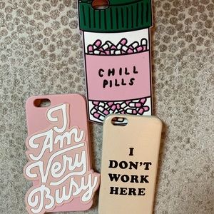 Set of 3 iPhone 6/6S phone cases